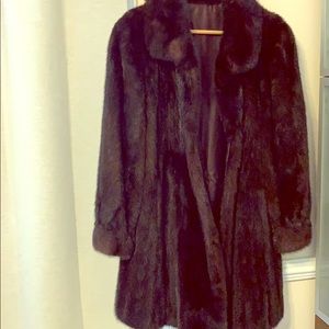 Fur Mink  Coat Vintage French